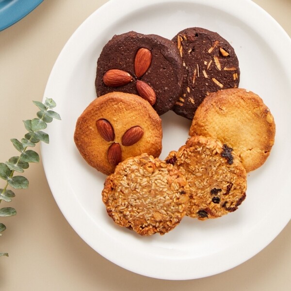 유기가공식품 전문베이커리 올가문,쇼콜라 통아몬드 쿠키 Chocolat whole-Almond Cookies